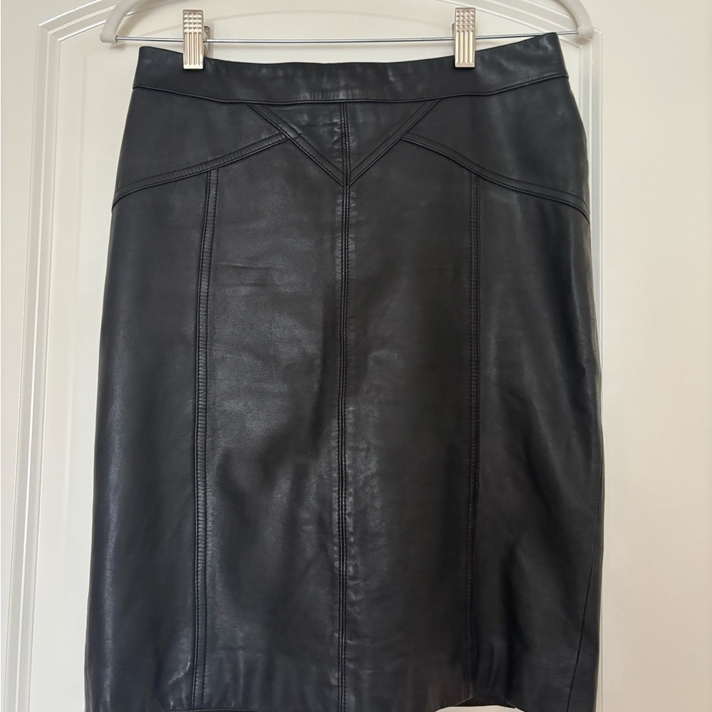 Marc By Marc Jacobs Black Leather Skirt